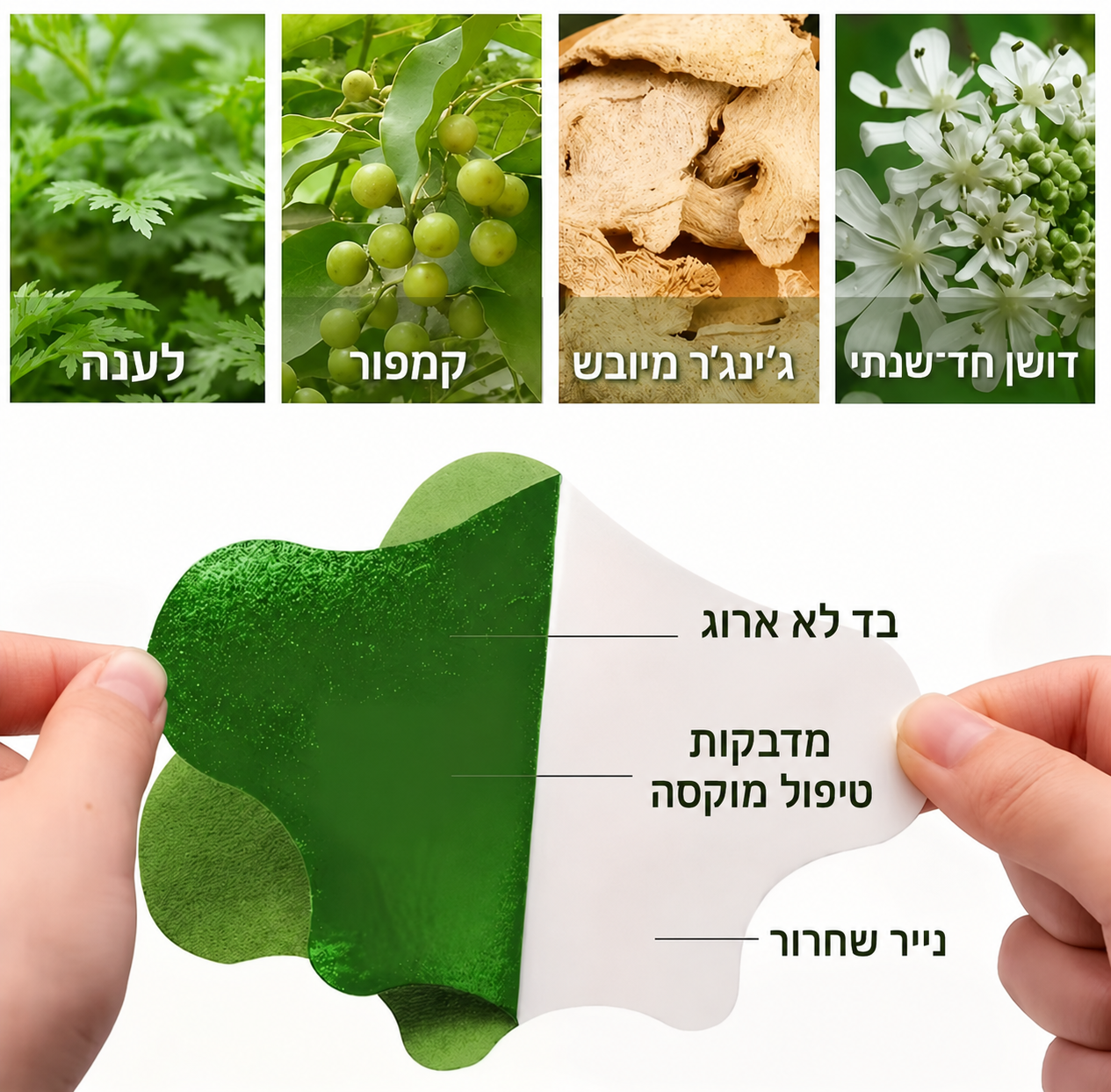 12 מדבקות צוואר להקלה